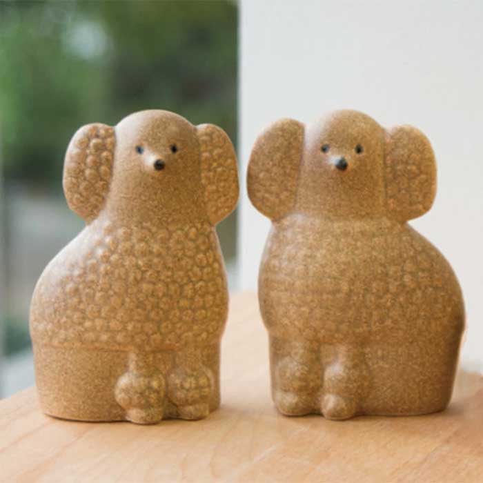 リサ・ラーソンの陶器製プードル置物 北欧デザインインテリア
