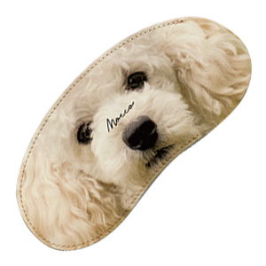 犬の本革オリジナルグッズ｜愛犬の目がメガネケース